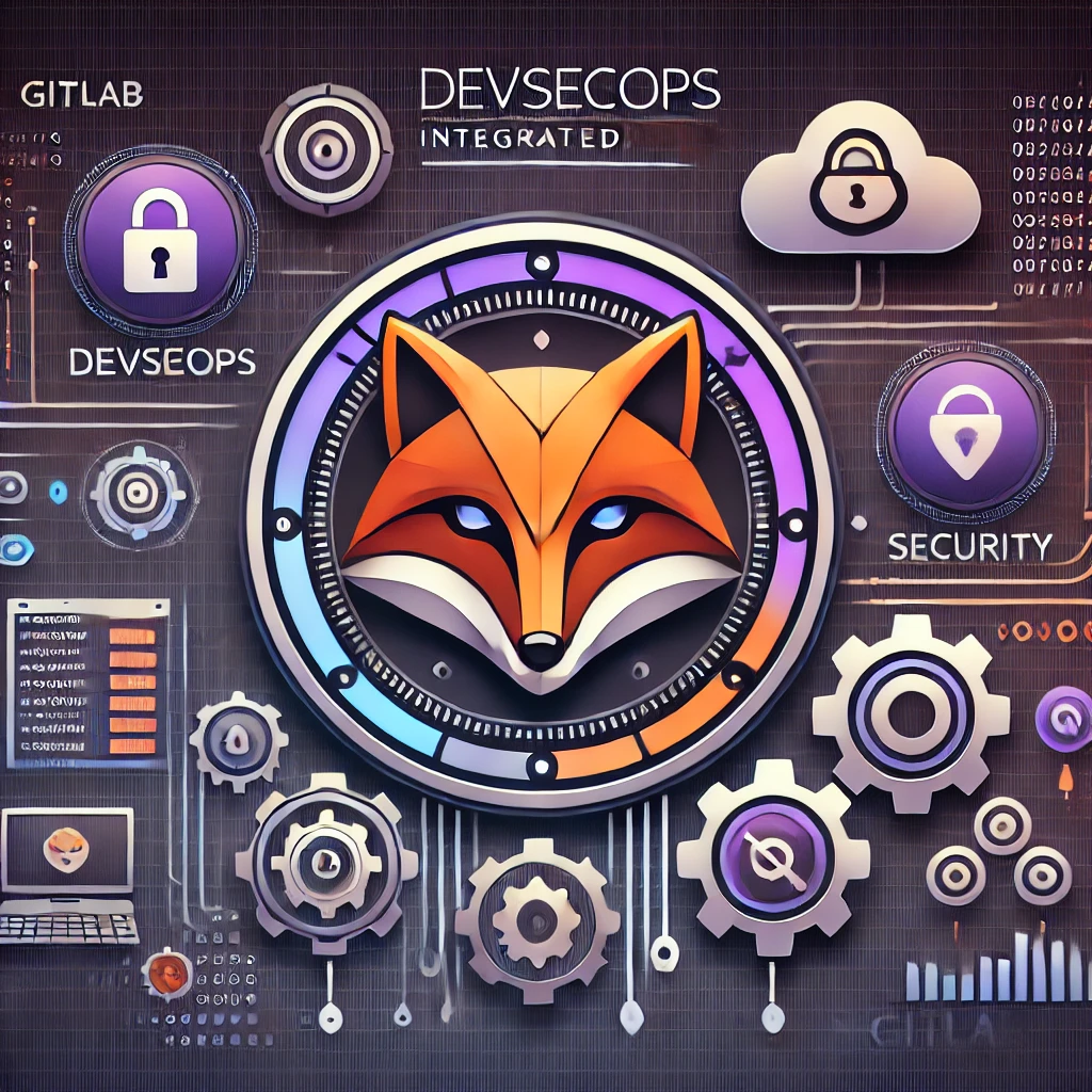 Illustration of GitLab integrating security into the DevOps lifecycle.